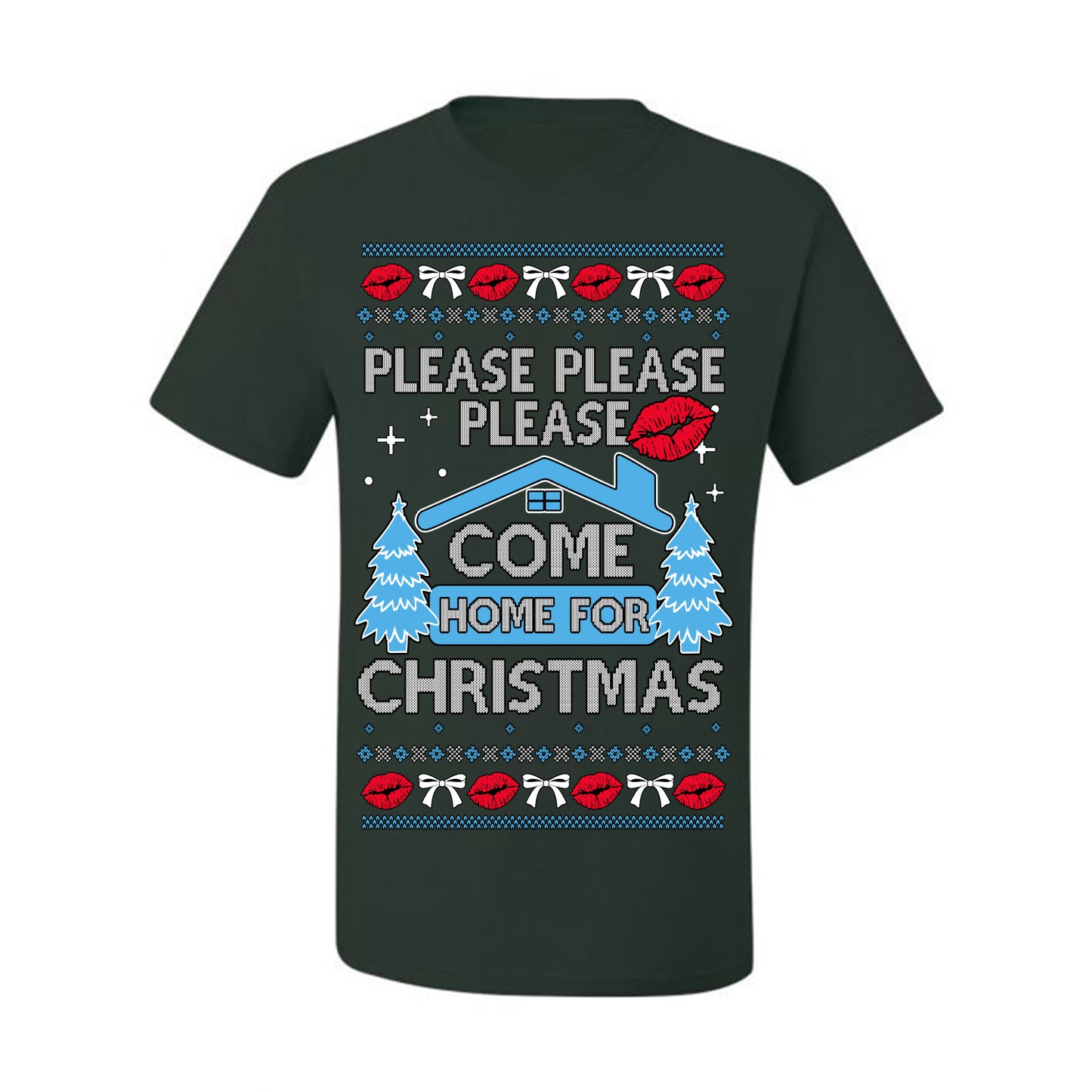 Please Please Please Come Home for Xmas, Sabrina Fan Viral Pop Song Concert Tour Merch, Ugly Christmas Sweater Ugly Christmas Men's T-Shirt