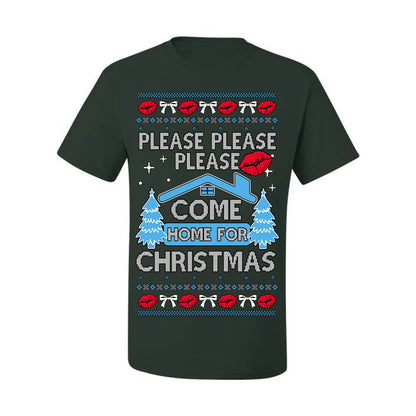 Please Please Please Come Home for Xmas, Sabrina Fan Viral Pop Song Concert Tour Merch, Ugly Christmas Sweater Ugly Christmas Men's T-Shirt