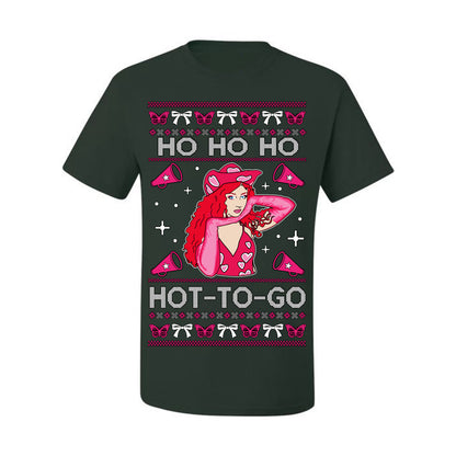 Ho Ho Ho Hot to Go, Viral Midwest Princess Song Dance Pop Star Concert Tour Merch, Ugly Christmas Sweater Ugly Christmas Men's T-Shirt
