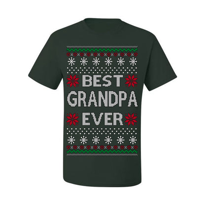 Best Grandpa Ever Classic Xmas Winter Holidays Ugly Christmas Sweater Ugly Christmas Men's T-Shirt