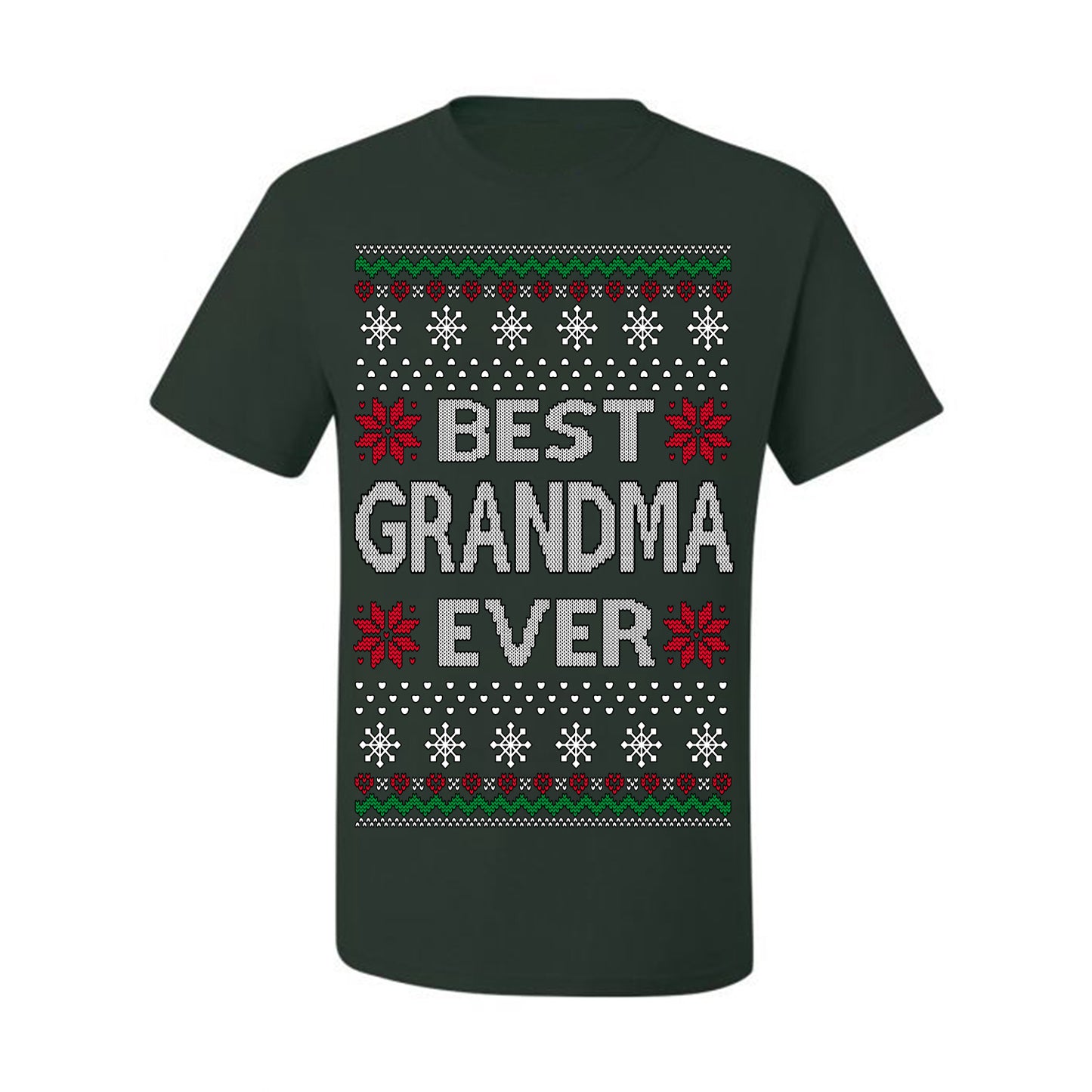 Best Grandma Ever Classic Xmas Winter Holidays Ugly Christmas Sweater Ugly Christmas Men's T-Shirt
