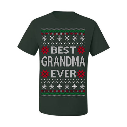 Best Grandma Ever Classic Xmas Winter Holidays Ugly Christmas Sweater Ugly Christmas Men's T-Shirt