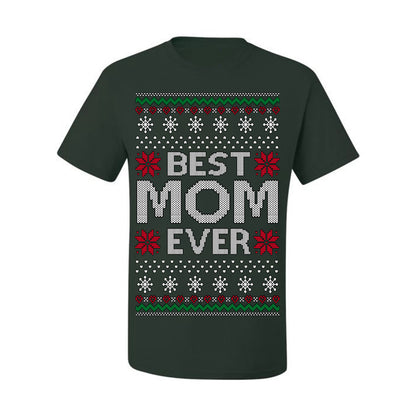 Best Mom Ever Classic Xmas Winter Holidays Ugly Christmas Sweater Ugly Christmas Men's T-Shirt