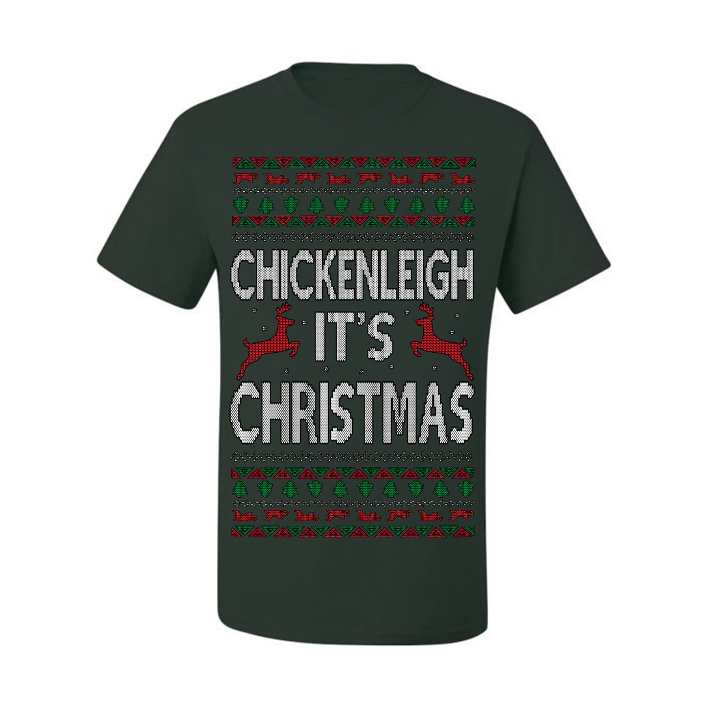 Chickenleigh It's Christmas Funny Viral Trending Meme Ugly Christmas Sweater Ugly Christmas Men's T-Shirt