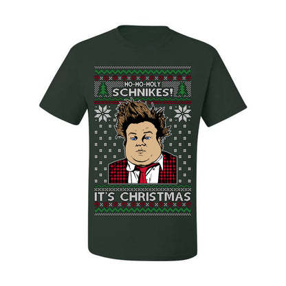 Ho Ho Holy Schnikes, Funny 90s Classic Comedy Farley Tommy Boy Movie Callahan Auto Parts, Ugly Christmas Sweater Ugly Christmas Men's T-Shirt
