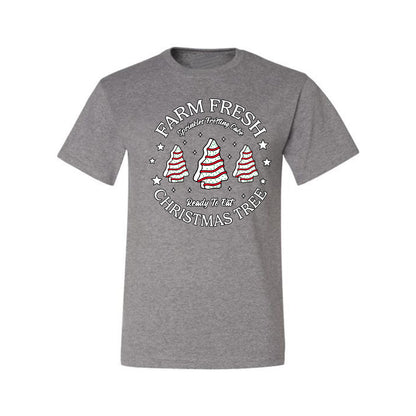 Farm Fresh Christmas Tree, Sprinkle Frosted Cake, Ready to Eat | Classic Winter Holiday Dessert  Ugly Christmas Men's T-Shirt