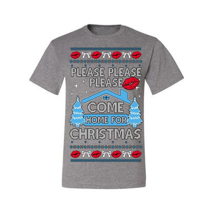 Please Please Please Come Home for Xmas, Sabrina Fan Viral Pop Song Concert Tour Merch, Ugly Christmas Sweater Ugly Christmas Men's T-Shirt