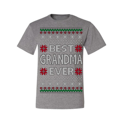 Best Grandma Ever Classic Xmas Winter Holidays Ugly Christmas Sweater Ugly Christmas Men's T-Shirt