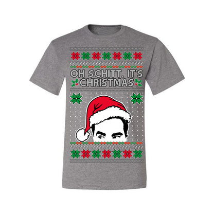 Oh Schitt It's Christmas Funny David TV Show Sitcom Ugly Christmas Sweater Ugly Christmas Men's T-Shirt