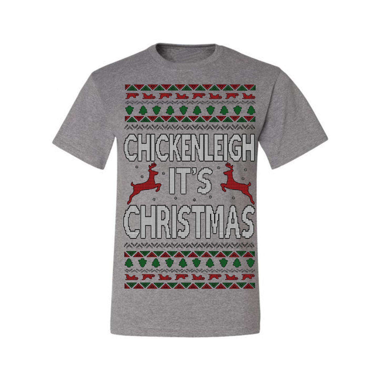 Chickenleigh It's Christmas Funny Viral Trending Meme Ugly Christmas Sweater Ugly Christmas Men's T-Shirt