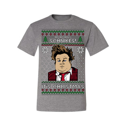Ho Ho Holy Schnikes, Funny 90s Classic Comedy Farley Tommy Boy Movie Callahan Auto Parts, Ugly Christmas Sweater Ugly Christmas Men's T-Shirt