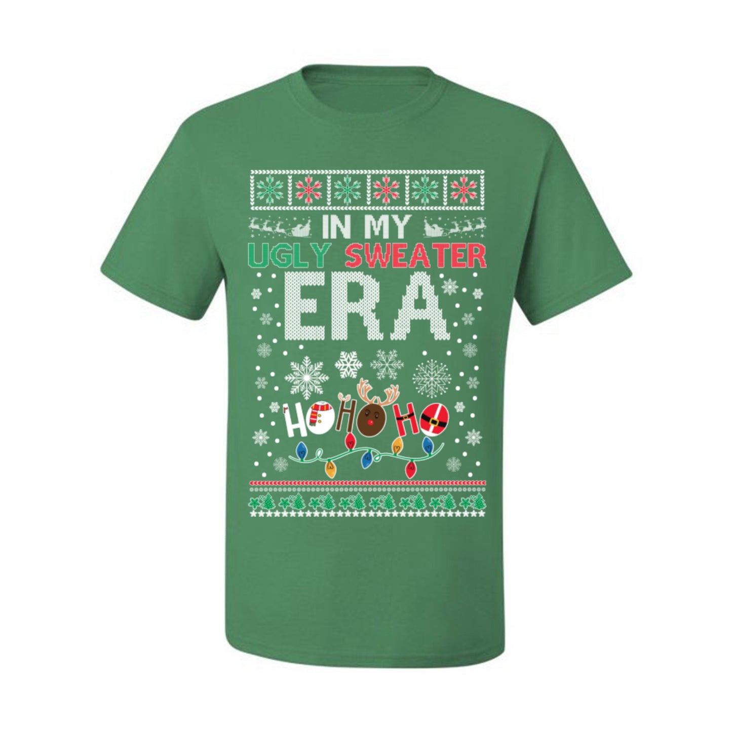 In My Ugly Sweater Era Ho Ho Ho, Viral Pop Music Lyrics Concert Tour Merch, Meme Ugly Christmas Sweater Ugly Christmas Men's T-Shirt