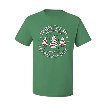Farm Fresh Christmas Tree, Sprinkle Frosted Cake, Ready to Eat | Classic Winter Holiday Dessert  Ugly Christmas Men's T-Shirt