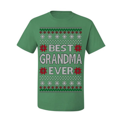 Best Grandma Ever Classic Xmas Winter Holidays Ugly Christmas Sweater Ugly Christmas Men's T-Shirt
