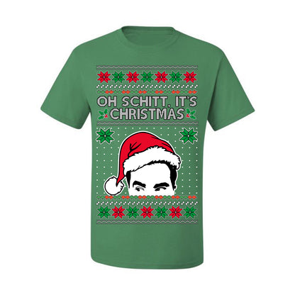 Oh Schitt It's Christmas Funny David TV Show Sitcom Ugly Christmas Sweater Ugly Christmas Men's T-Shirt