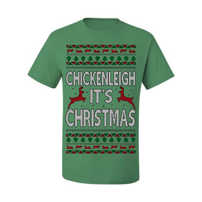 Chickenleigh It's Christmas Funny Viral Trending Meme Ugly Christmas Sweater Ugly Christmas Men's T-Shirt