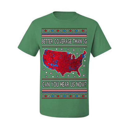 Better Coverage than 5G Red Wave Landslide 2024 Election, Trump Vance Can You Hear Us Now Ugly Christmas Sweater Ugly Christmas