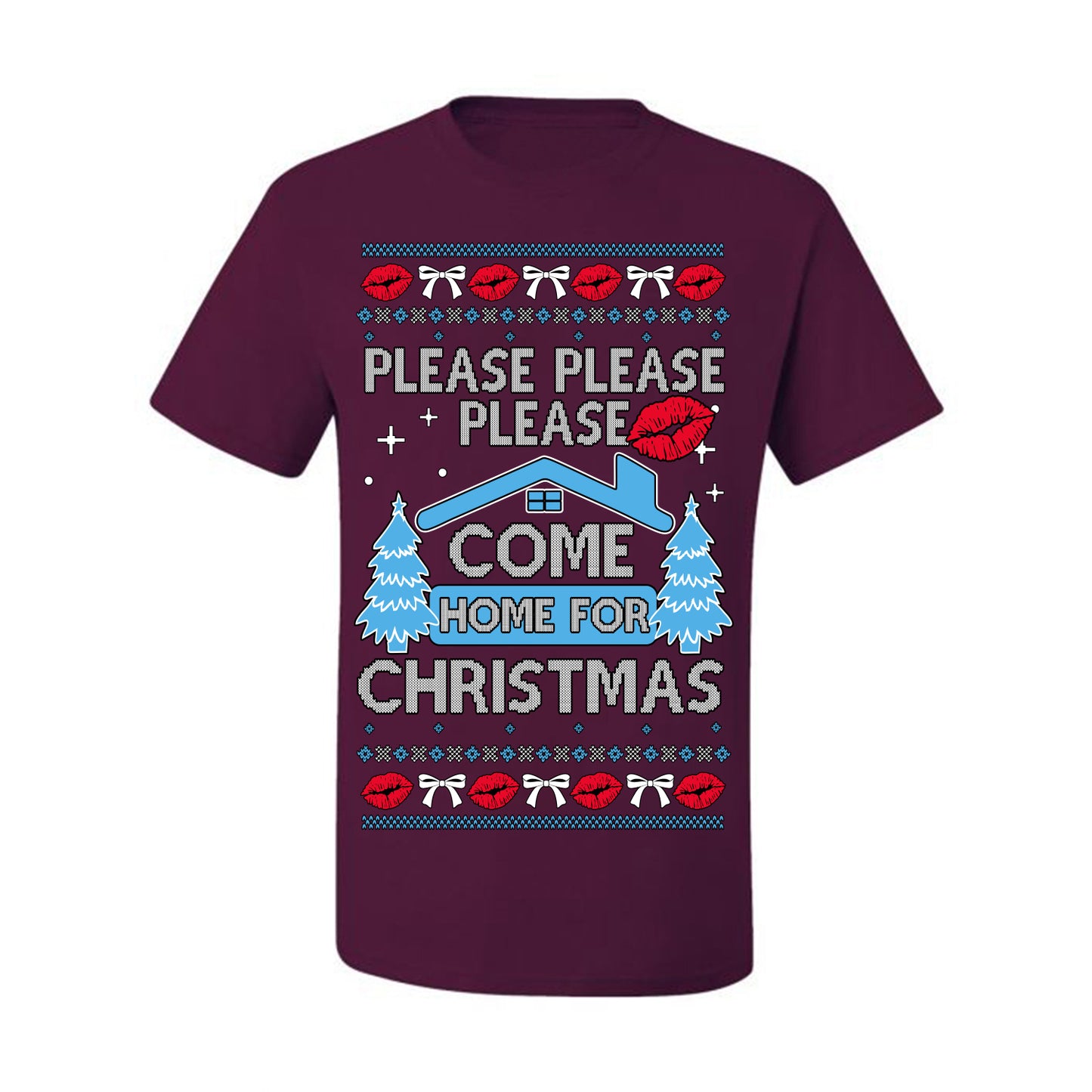 Please Please Please Come Home for Xmas, Sabrina Fan Viral Pop Song Concert Tour Merch, Ugly Christmas Sweater Ugly Christmas Men's T-Shirt