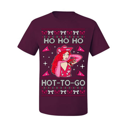 Ho Ho Ho Hot to Go, Viral Midwest Princess Song Dance Pop Star Concert Tour Merch, Ugly Christmas Sweater Ugly Christmas Men's T-Shirt