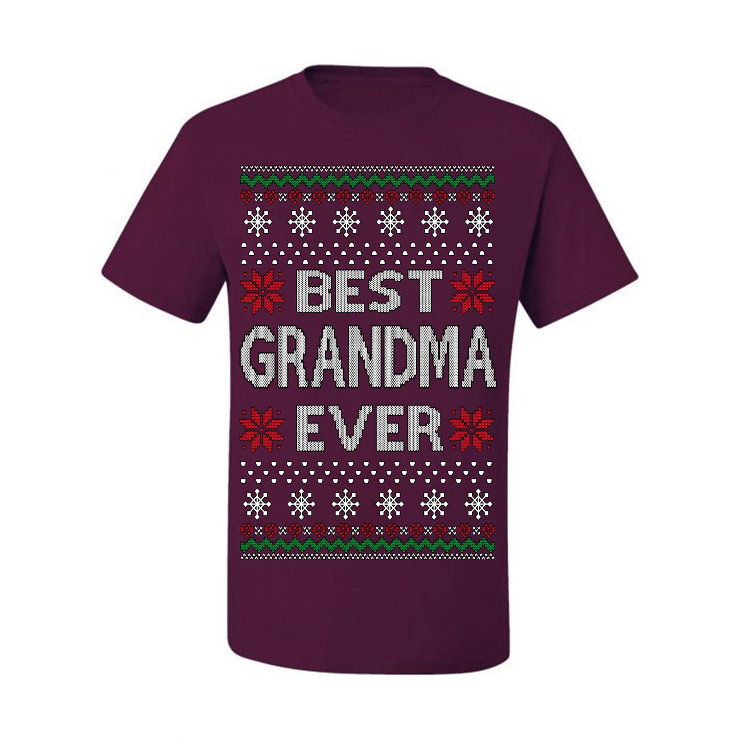 Best Grandma Ever Classic Xmas Winter Holidays Ugly Christmas Sweater Ugly Christmas Men's T-Shirt