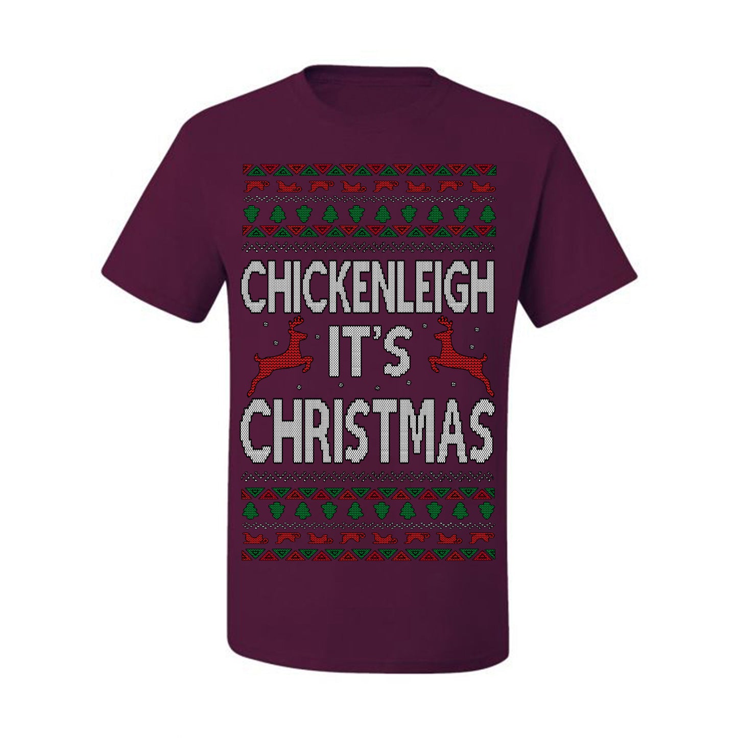 Chickenleigh It's Christmas Funny Viral Trending Meme Ugly Christmas Sweater Ugly Christmas Men's T-Shirt