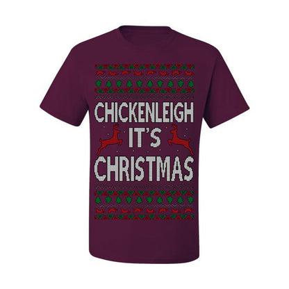 Chickenleigh It's Christmas Funny Viral Trending Meme Ugly Christmas Sweater Ugly Christmas Men's T-Shirt