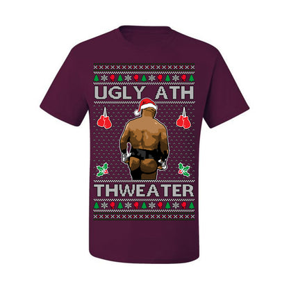 Ugly Ath Sweater Merry Chrithmith, Mike Tyson Butt Viral Ugly Ass Boxing Fight Meme Men Women Funny Ugly Christmas Sweater Ugly Christmas Men's T-Shirt