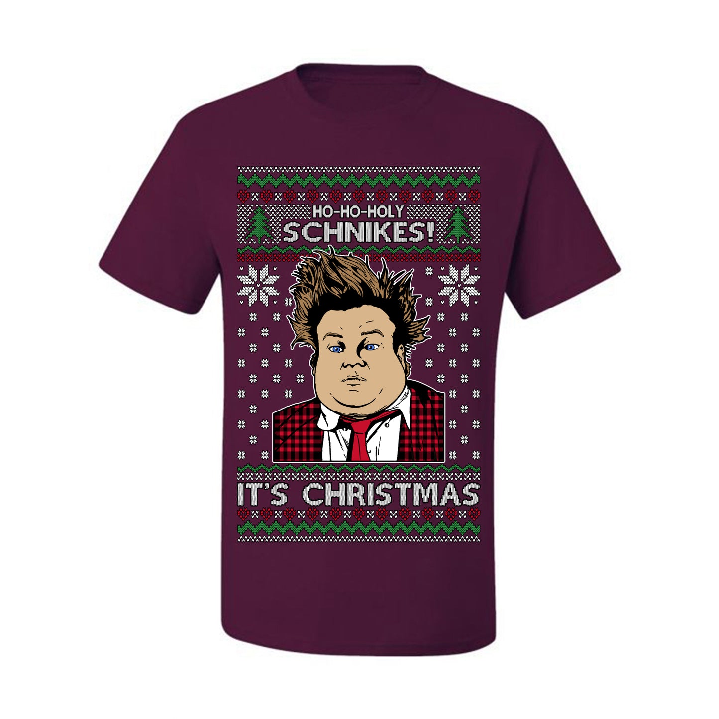 Ho Ho Holy Schnikes, Funny 90s Classic Comedy Farley Tommy Boy Movie Callahan Auto Parts, Ugly Christmas Sweater Ugly Christmas Men's T-Shirt
