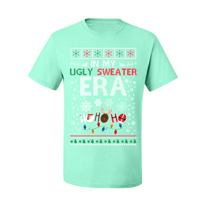 In My Ugly Sweater Era Ho Ho Ho, Viral Pop Music Lyrics Concert Tour Merch, Meme Ugly Christmas Sweater Ugly Christmas Men's T-Shirt