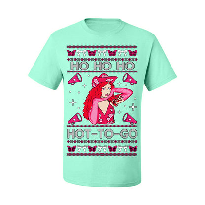 Ho Ho Ho Hot to Go, Viral Midwest Princess Song Dance Pop Star Concert Tour Merch, Ugly Christmas Sweater Ugly Christmas Men's T-Shirt