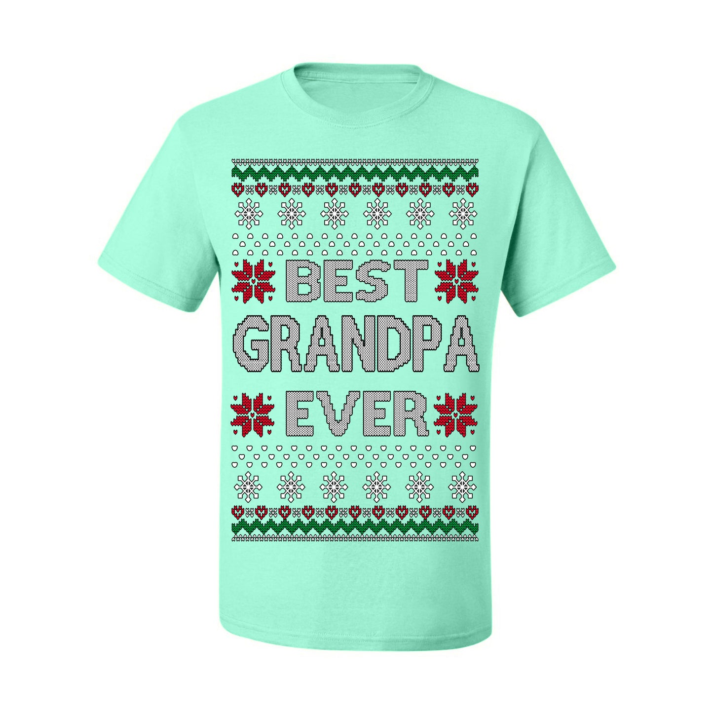 Best Grandpa Ever Classic Xmas Winter Holidays Ugly Christmas Sweater Ugly Christmas Men's T-Shirt