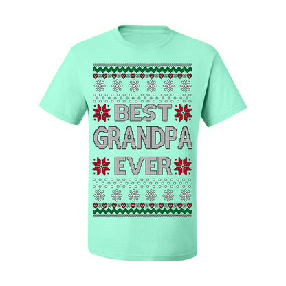 Best Grandpa Ever Classic Xmas Winter Holidays Ugly Christmas Sweater Ugly Christmas Men's T-Shirt