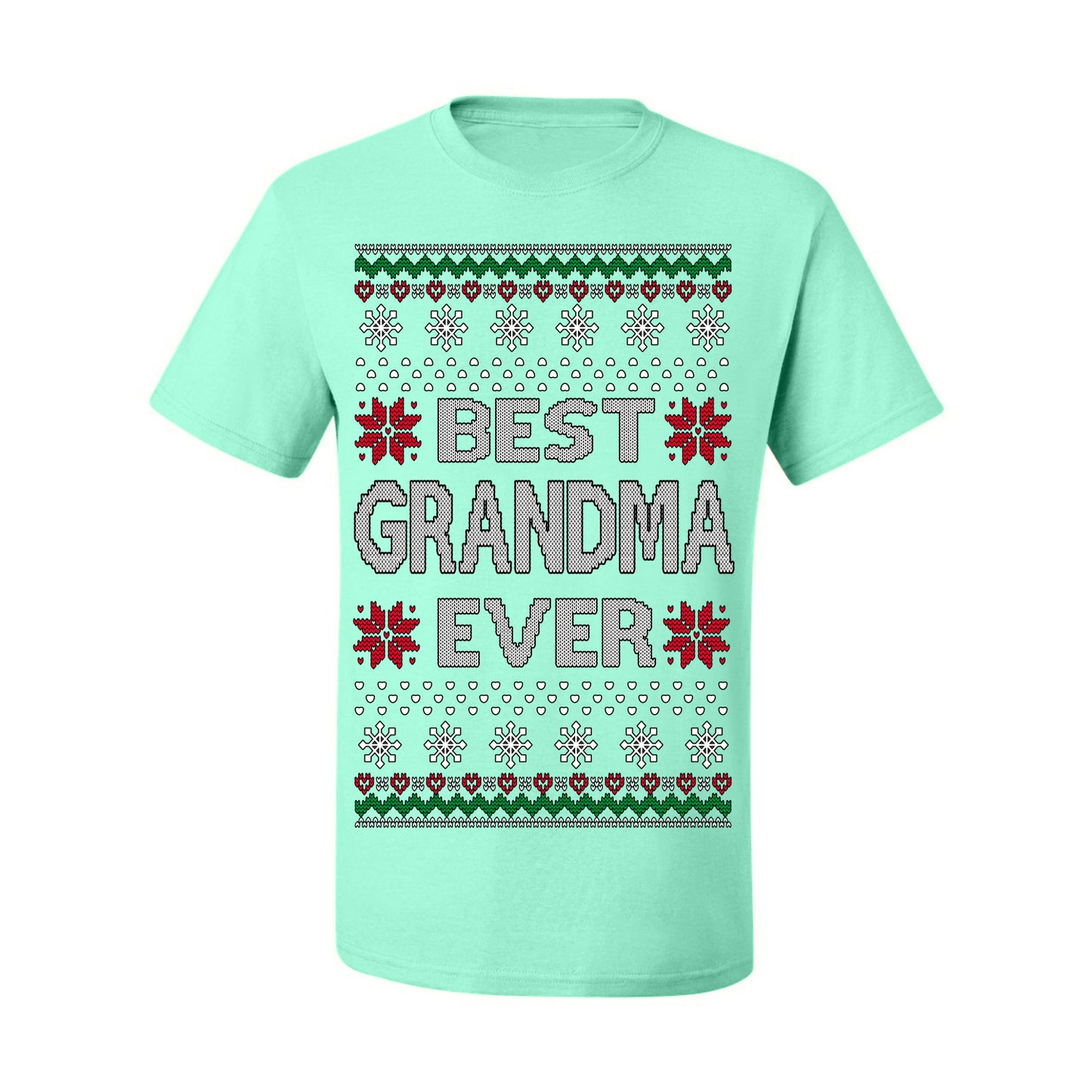 Best Grandma Ever Classic Xmas Winter Holidays Ugly Christmas Sweater Ugly Christmas Men's T-Shirt