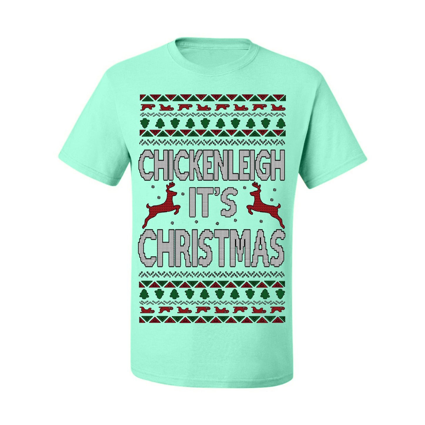 Chickenleigh It's Christmas Funny Viral Trending Meme Ugly Christmas Sweater Ugly Christmas Men's T-Shirt