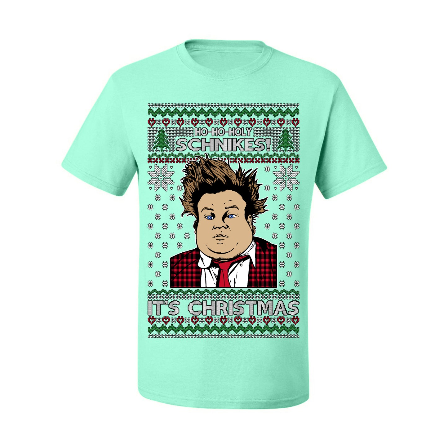 Ho Ho Holy Schnikes, Funny 90s Classic Comedy Farley Tommy Boy Movie Callahan Auto Parts, Ugly Christmas Sweater Ugly Christmas Men's T-Shirt