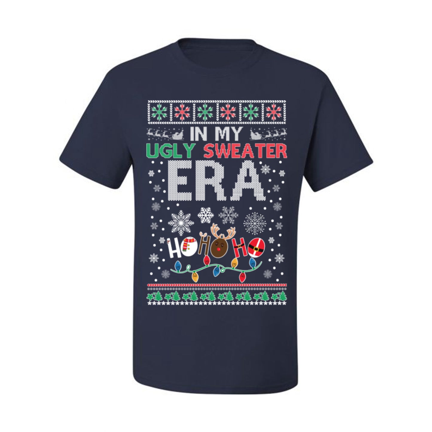 In My Ugly Sweater Era Ho Ho Ho, Viral Pop Music Lyrics Concert Tour Merch, Meme Ugly Christmas Sweater Ugly Christmas Men's T-Shirt