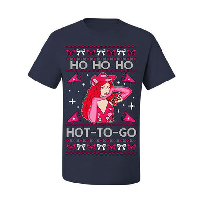 Ho Ho Ho Hot to Go, Viral Midwest Princess Song Dance Pop Star Concert Tour Merch, Ugly Christmas Sweater Ugly Christmas Men's T-Shirt