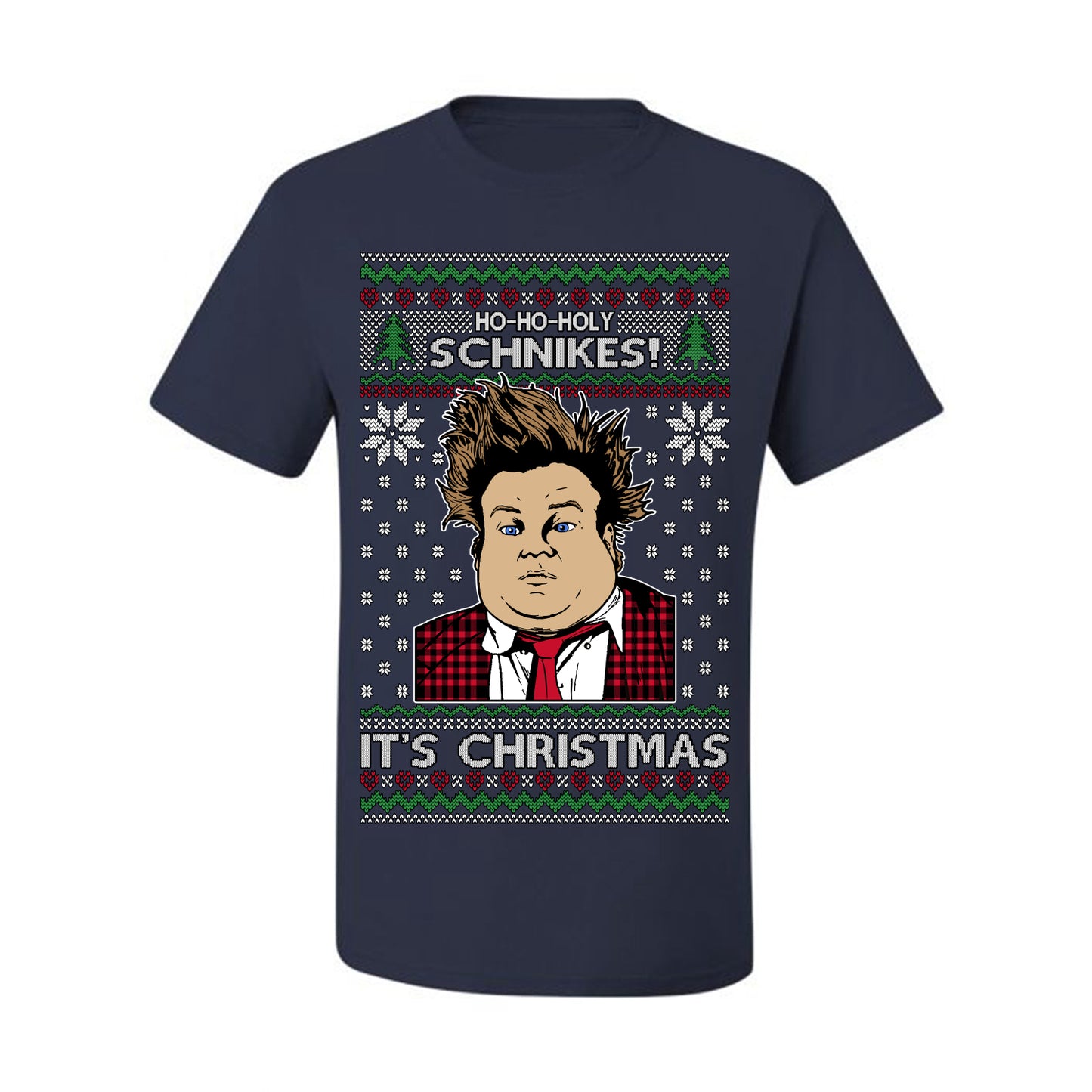 Ho Ho Holy Schnikes, Funny 90s Classic Comedy Farley Tommy Boy Movie Callahan Auto Parts, Ugly Christmas Sweater Ugly Christmas Men's T-Shirt