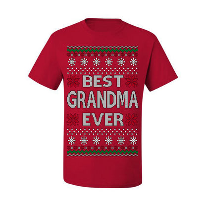 Best Grandma Ever Classic Xmas Winter Holidays Ugly Christmas Sweater Ugly Christmas Men's T-Shirt