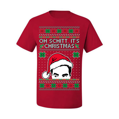Oh Schitt It's Christmas Funny David TV Show Sitcom Ugly Christmas Sweater Ugly Christmas Men's T-Shirt