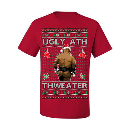 Ugly Ath Sweater Merry Chrithmith, Mike Tyson Butt Viral Ugly Ass Boxing Fight Meme Men Women Funny Ugly Christmas Sweater Ugly Christmas Men's T-Shirt