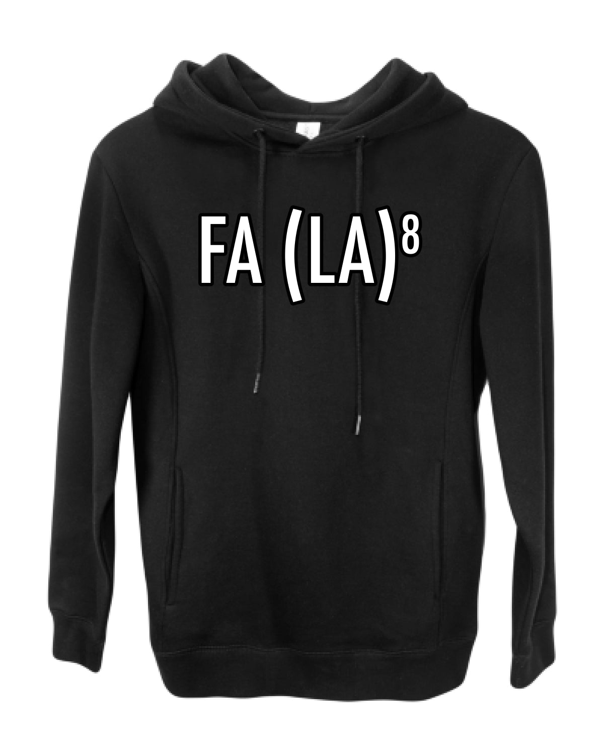 Fa La La La La Funny Scientific Notation Music Song Lyrics Deck the Halls, Science Humor Winter Holiday Ugly Christmas Premium Side-Pocket Hoodie Sweatshirt