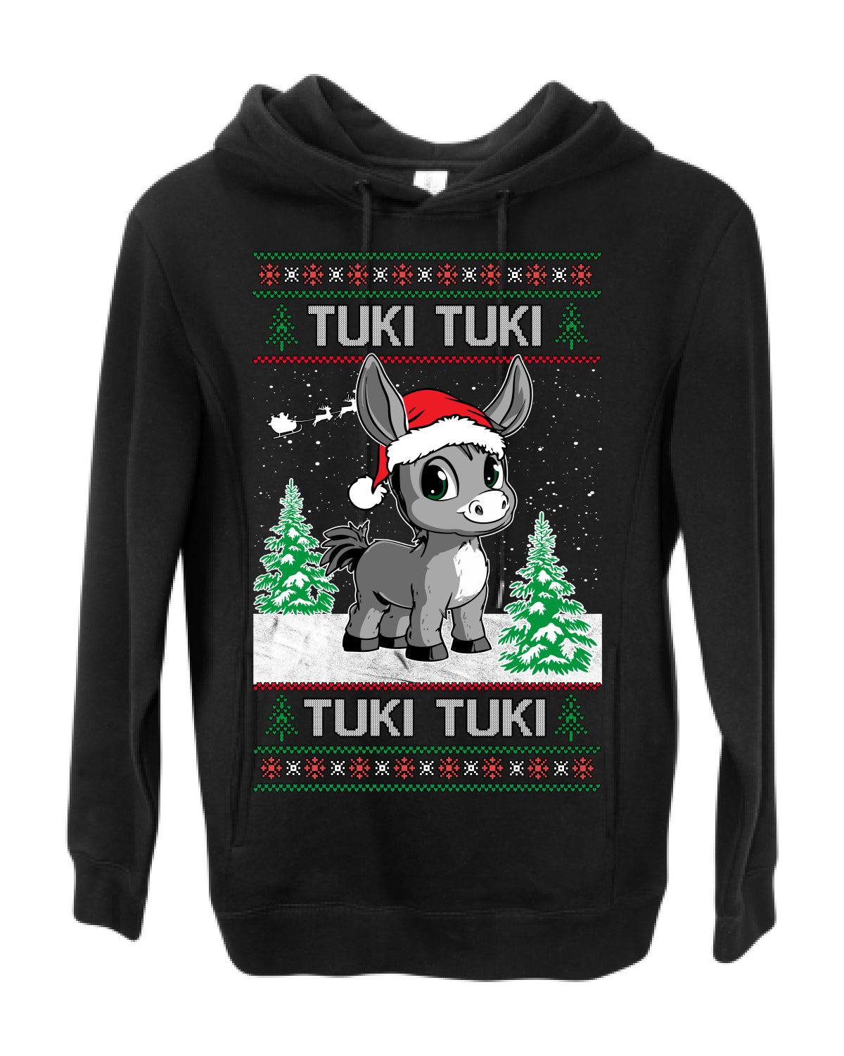 Tuki Tuki Tuki Funny Spanish Music Lyrics, Espanol Ropa Feo Sueter Navideno, Ugly Christmas Sweater Ugly Christmas Premium Side-Pocket Hoodie Sweatshirt