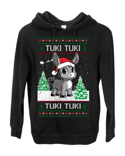 Tuki Tuki Tuki Funny Spanish Music Lyrics, Espanol Ropa Feo Sueter Navideno, Ugly Christmas Sweater Ugly Christmas Premium Side-Pocket Hoodie Sweatshirt