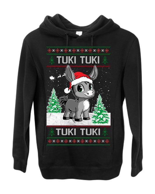 Tuki Tuki Tuki Funny Spanish Music Lyrics, Espanol Ropa Feo Sueter Navideno, Ugly Christmas Sweater Ugly Christmas Premium Side-Pocket Hoodie Sweatshirt
