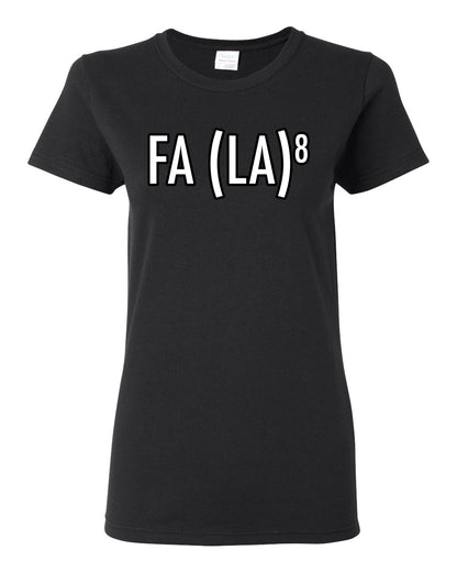 Fa La La La La Funny Scientific Notation Music Song Lyrics Deck the Halls, Science Humor Winter Holiday Ugly Christmas Womens Graphic T-Shirt