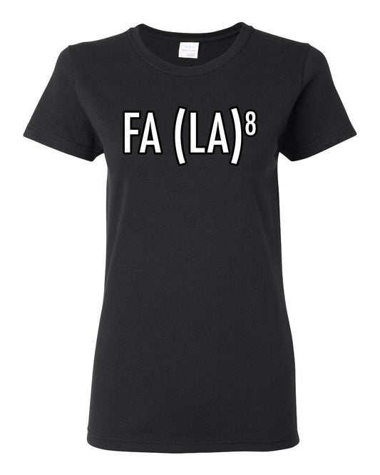 Fa La La La La Funny Scientific Notation Music Song Lyrics Deck the Halls, Science Humor Winter Holiday Ugly Christmas Womens Graphic T-Shirt