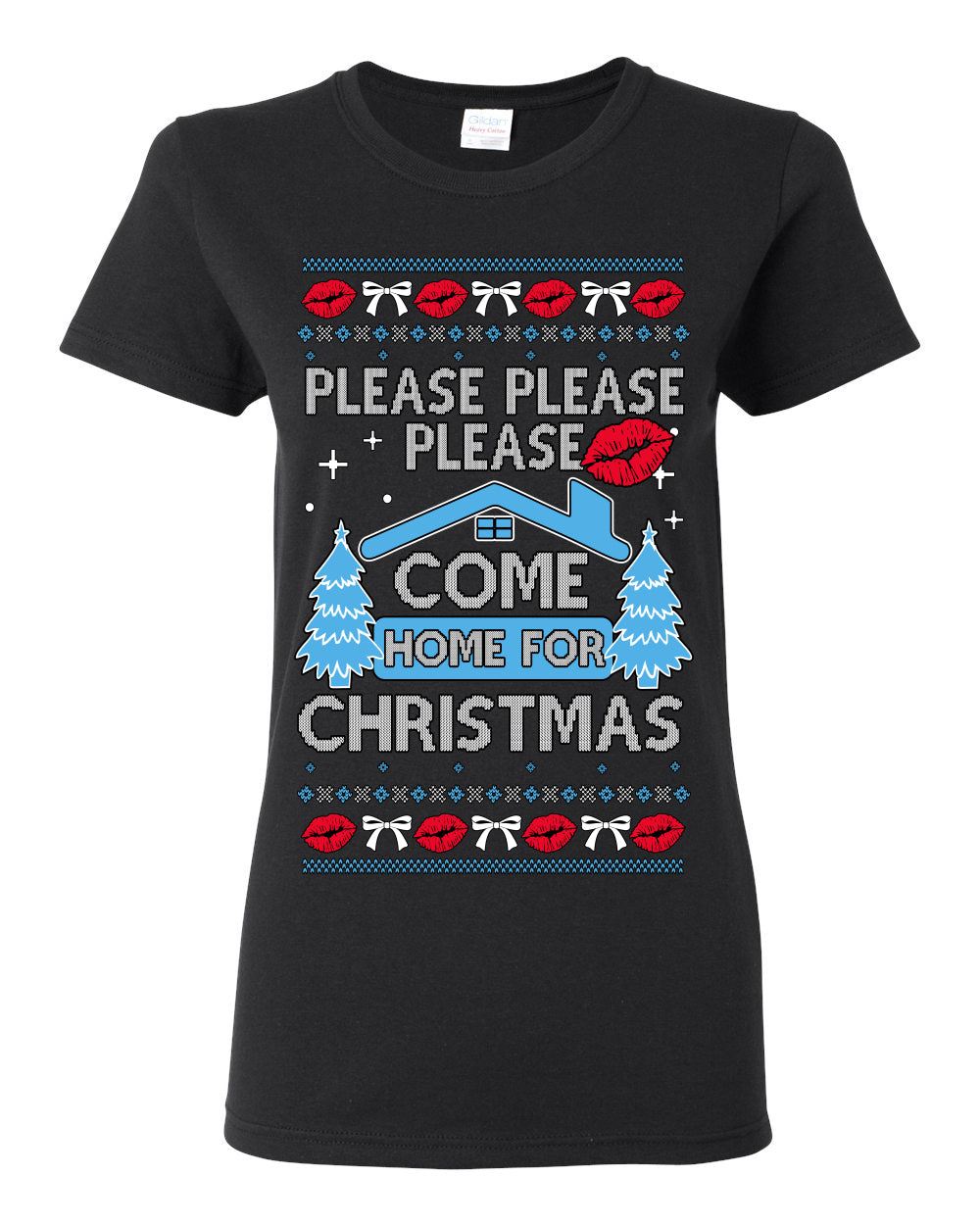 Please Please Please Come Home for Xmas, Sabrina Fan Viral Pop Song Concert Tour Merch, Ugly Christmas Sweater Ugly Christmas Womens Graphic T-Shirt