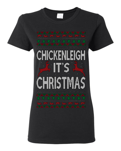 Chickenleigh It's Christmas Funny Viral Trending Meme Ugly Christmas Sweater Ugly Christmas Womens Graphic T-Shirt