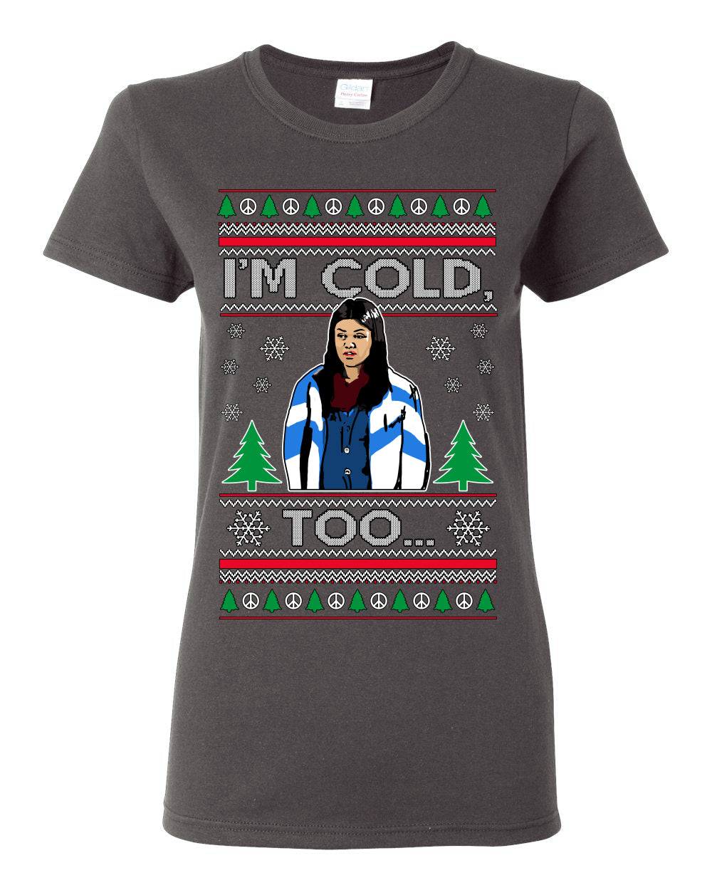 Damn Jackie I Can't Control the Weather, I'm Cold Too, Funny 70s Show Hyde Fez Kelso TV Shows Quotes, Couples Ugly Christmas Sweater Set Ugly Christmas Womens Graphic T-Shirt